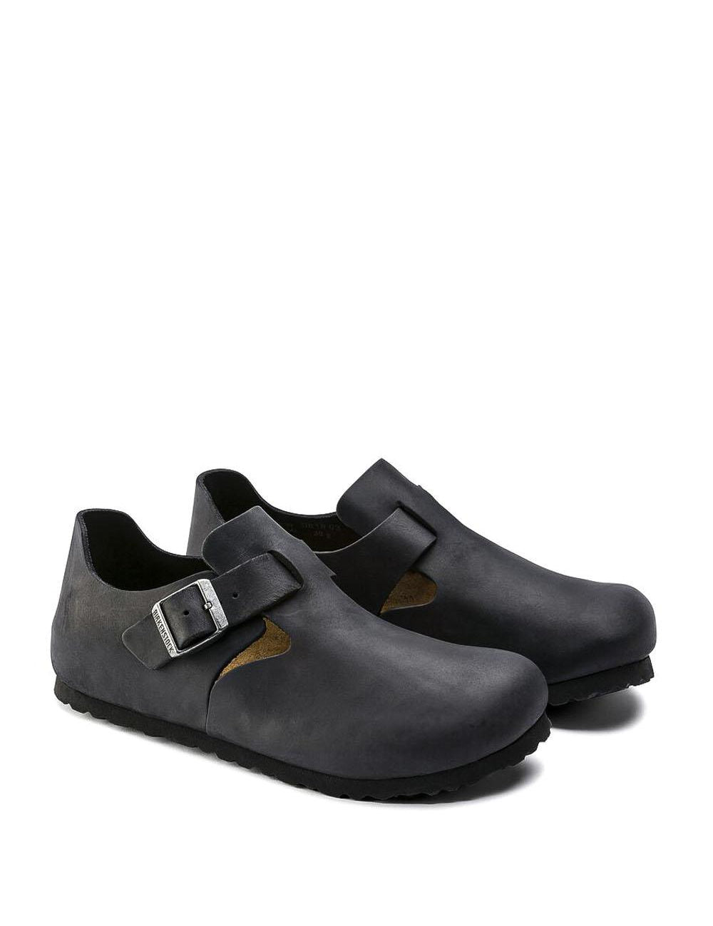 London LONDON OILED LTHR-BLACK Birkenstock 