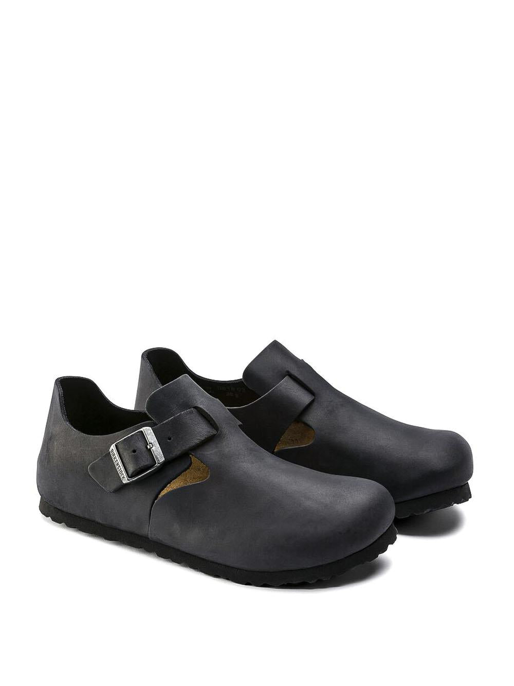 London LONDON OILED LTHR-BLACK Birkenstock 