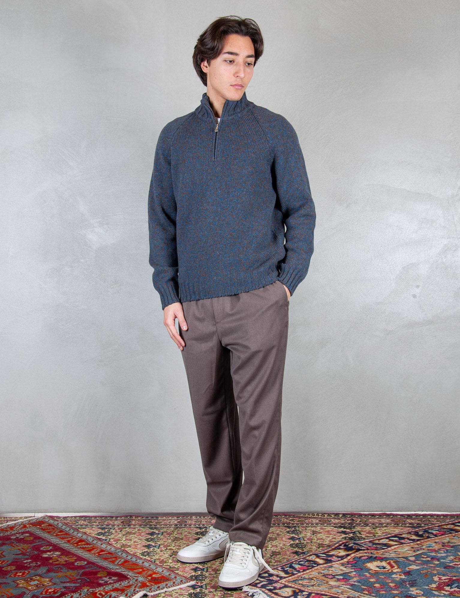 >Lupetto zip mulinè 10194-25713 854 Raphael - Grnsas 