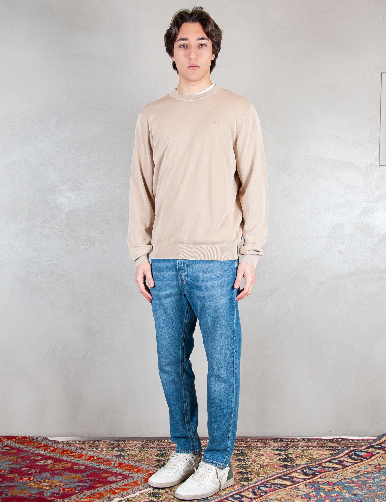 >Girocollo Stone Washed K36126 98 Sun68 