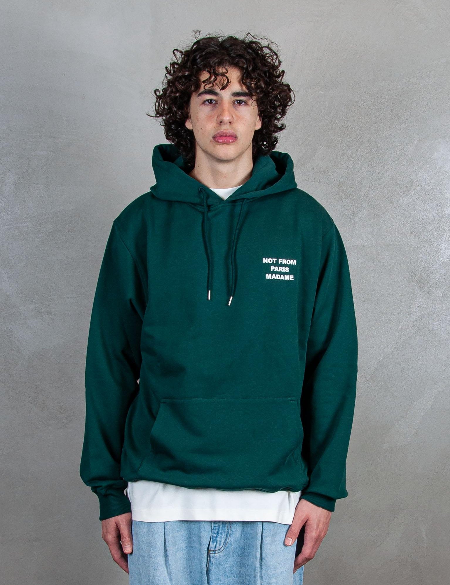 Le Hoodie Slogan HO162-CO127 DGN Drôle De Monsieur 