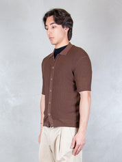 Seinse Maglia <BR/>Camicia Traforata ME3204 MOKA Seinse 