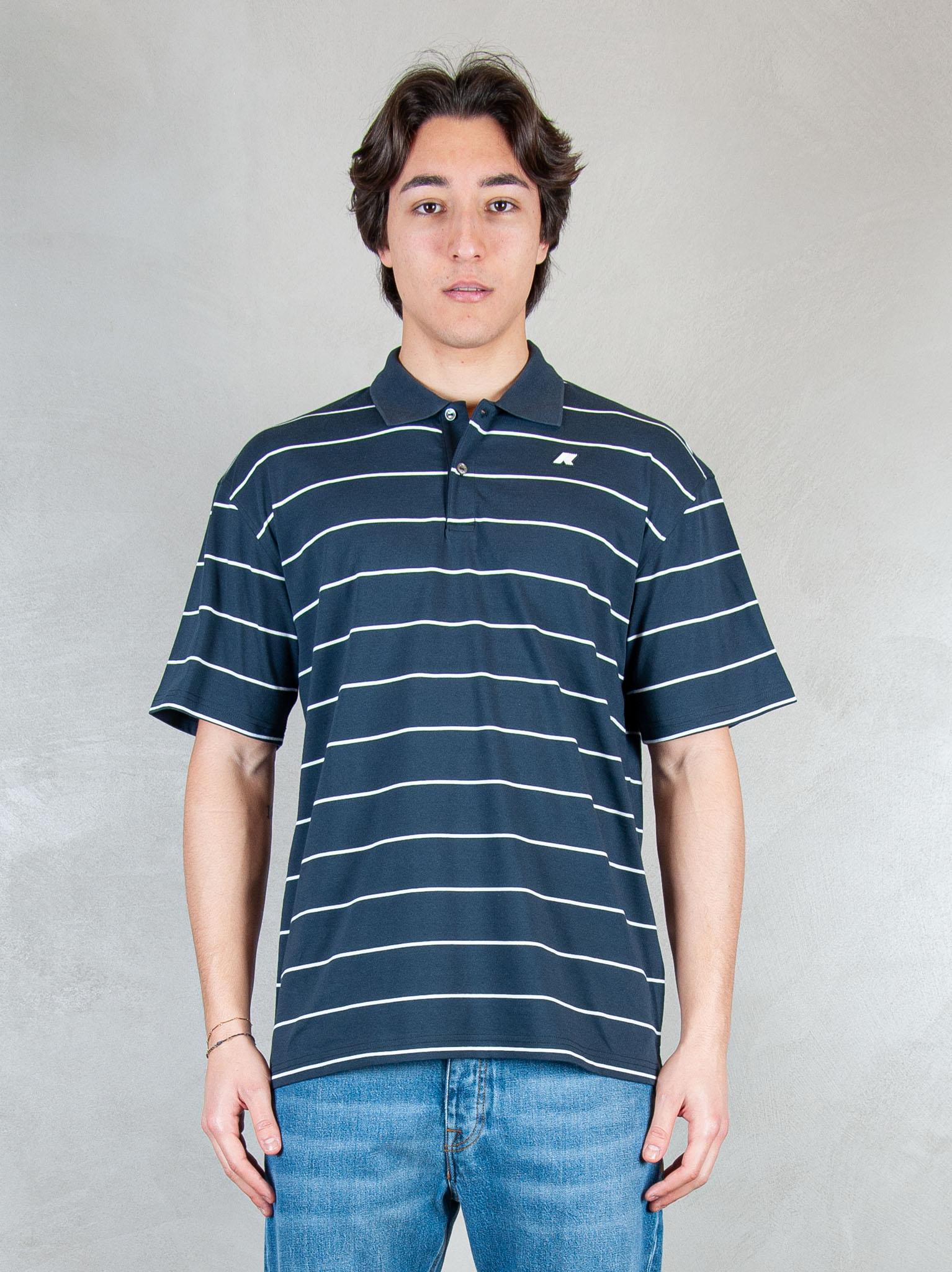K-Way Polo  Vic millerighe yarn dyed piquè K2145GW ALC K-Way 