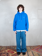 Ader Error Felpa <BR/>Semi Oversized Hoodie BMSGFYHD0101 BL-BLUE Ader Error 