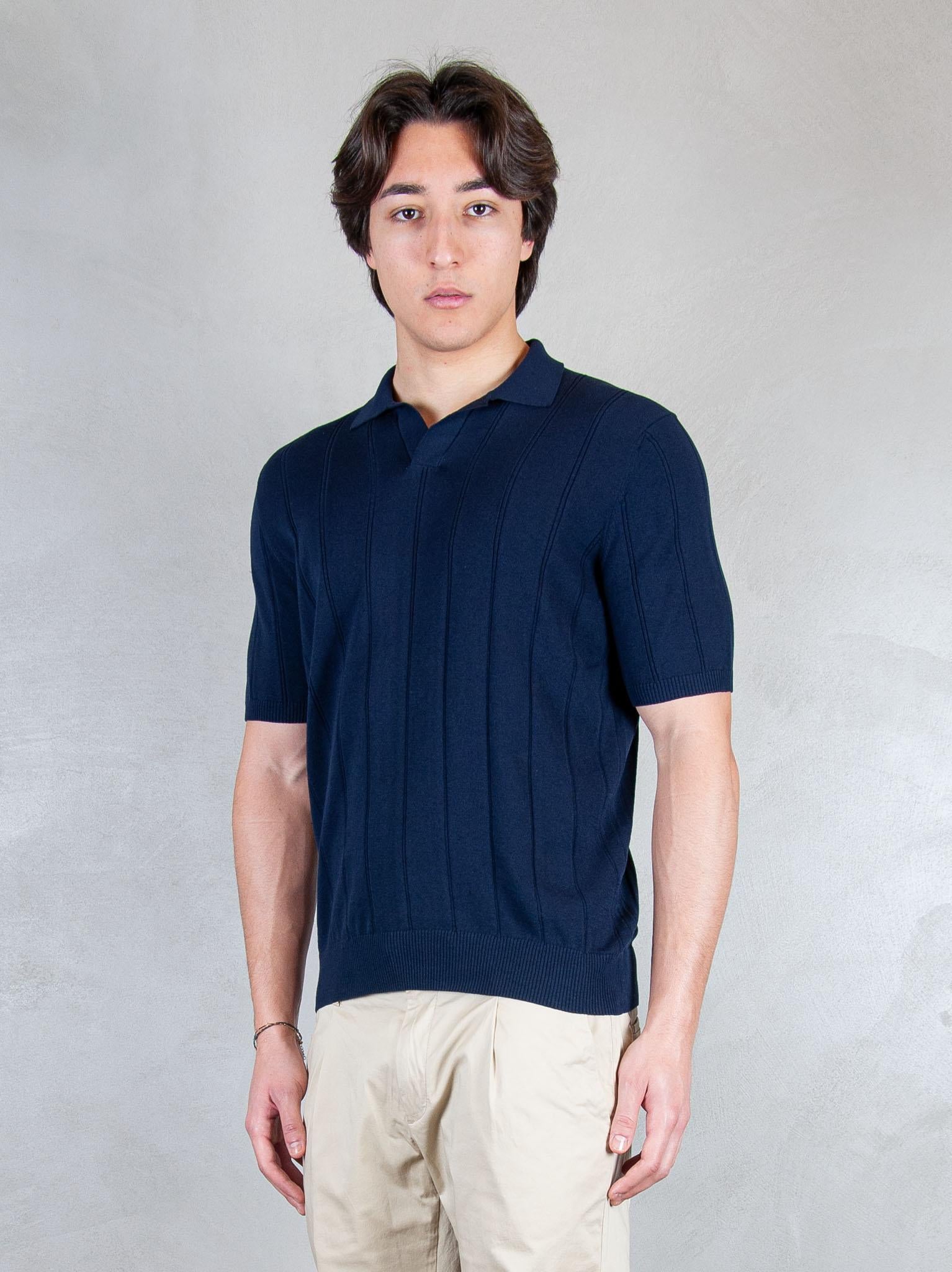 Luigi Gentile Maglia Polo Capri Gessata LG1358 90 Luigi Gentile 