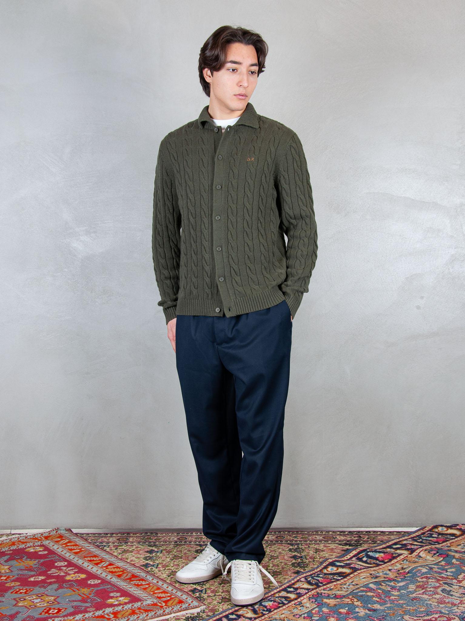 Sun68 Maglia Giacca Treccia K45140 74 Sun68 