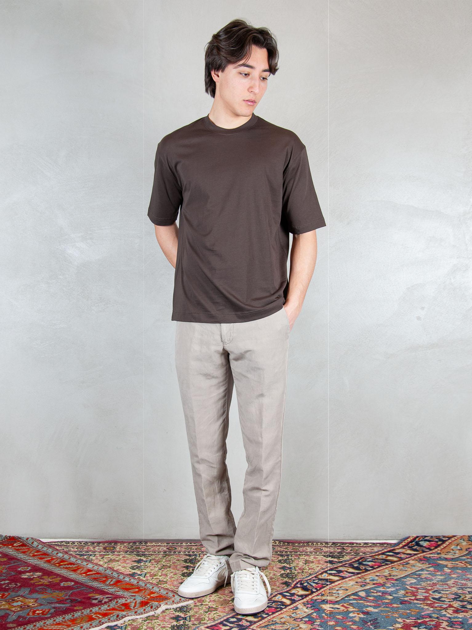 Raphael1966 Tshirt Basic Cotone Pima DK17106 MORO Raphael - Dkt 