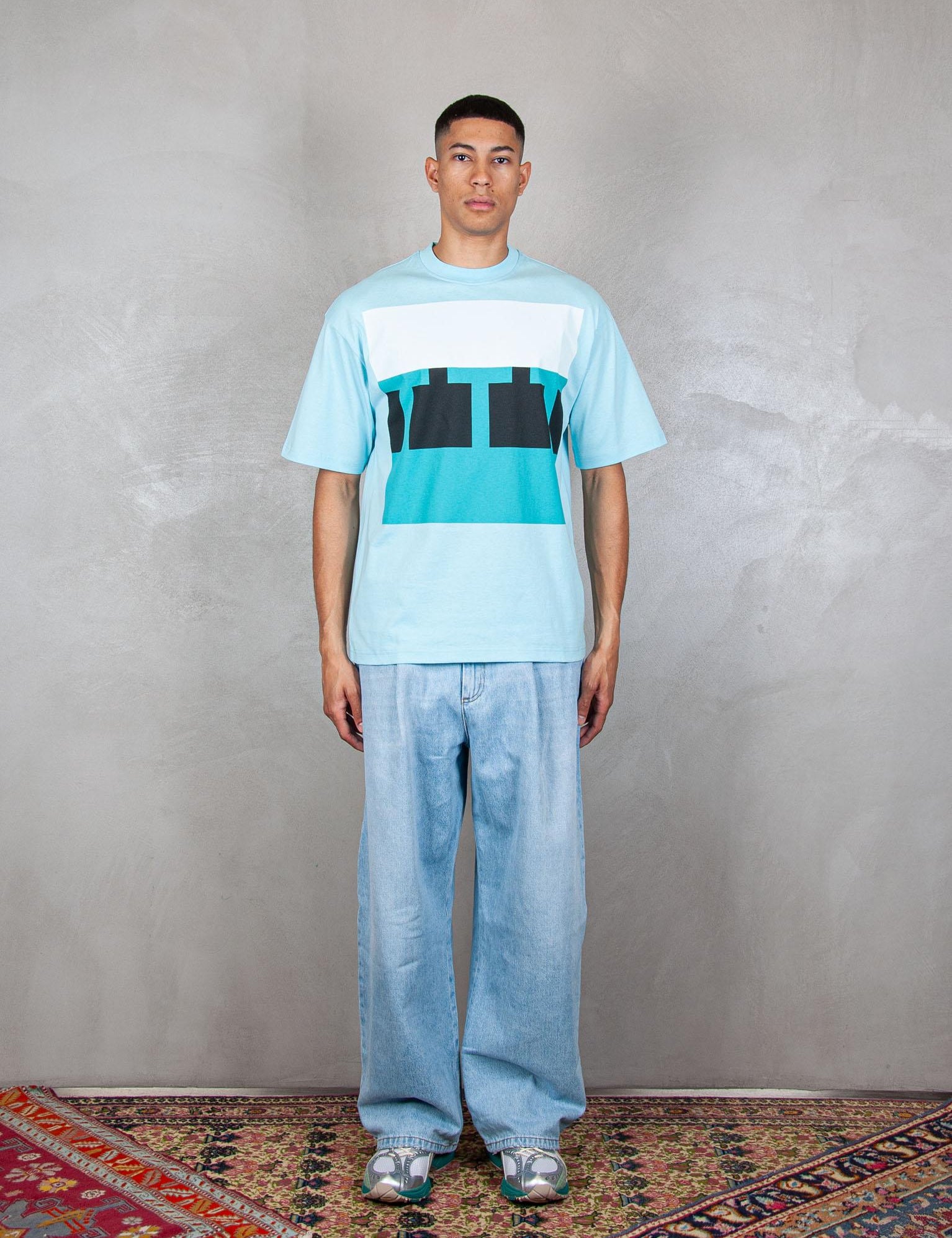 >Block Logo 13TS008 BLUE TTT 