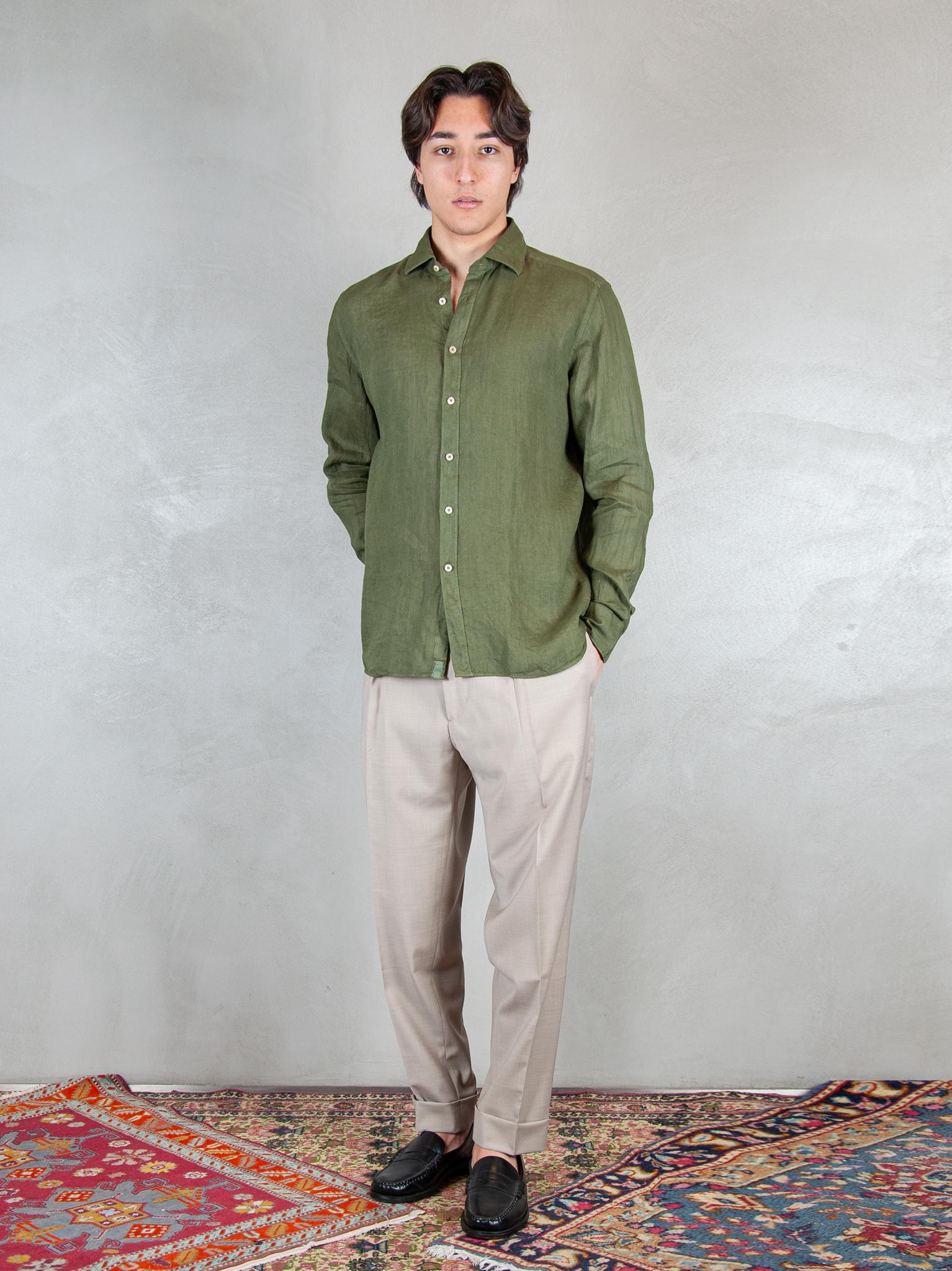 Tintoria Mattei Camicia Lino TNP J66-UU2 Tintoria Mattei 