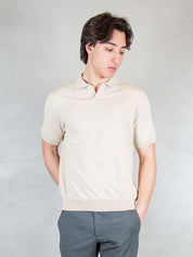 Raphael1966 Maglia <BR/>Polo Capri Cotone Crepe DK17008 SABBIA Raphael - Dkt 