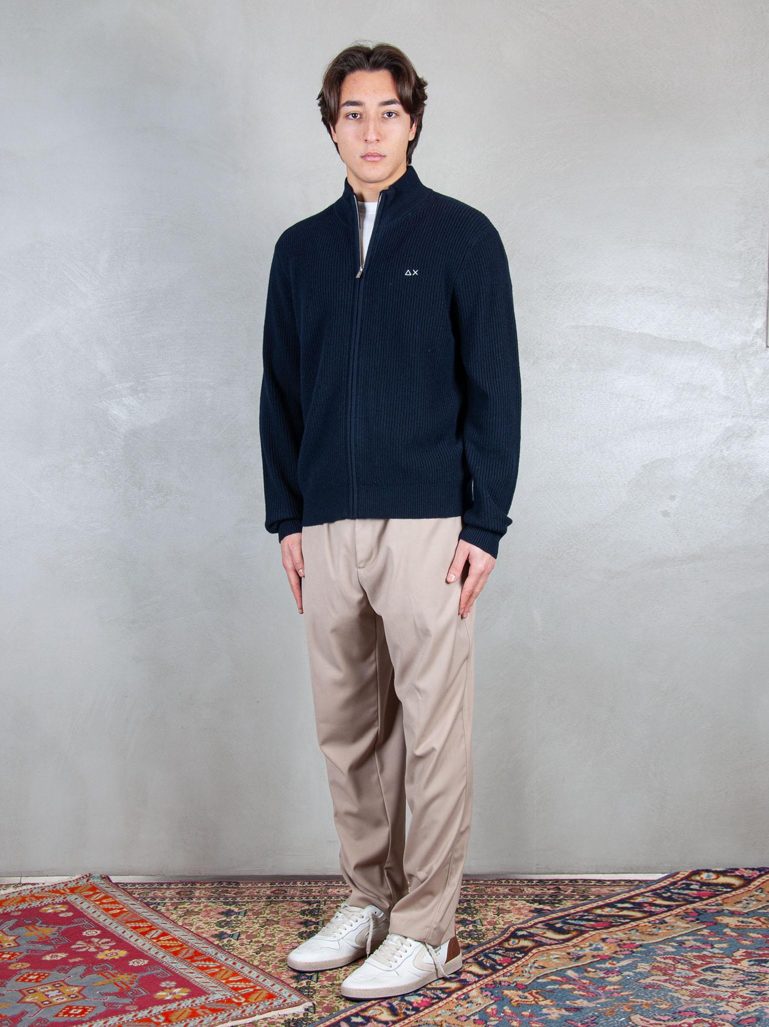 Sun68 Maglia Giubbotto Zip Costa Inglese K45135 07 Sun68 