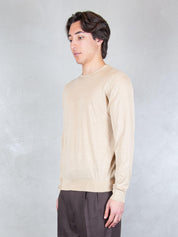 Seinse Maglia <BR/>Girocollo Cotone e Seta ME3318 BEIGE Seinse 