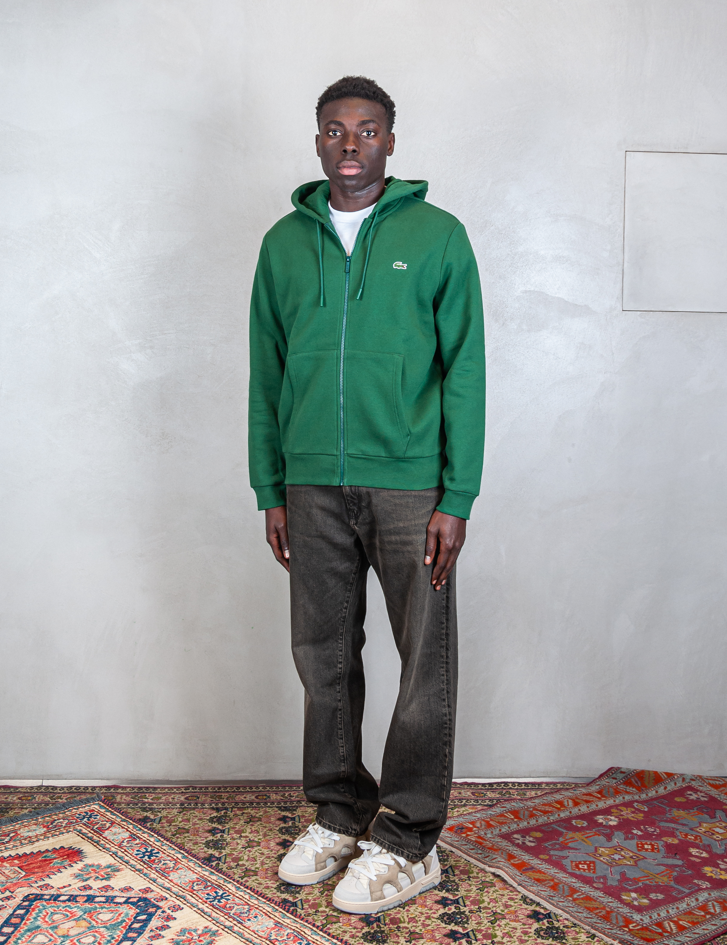 >Felpa cappuccio con zip SH9626 132 Lacoste 