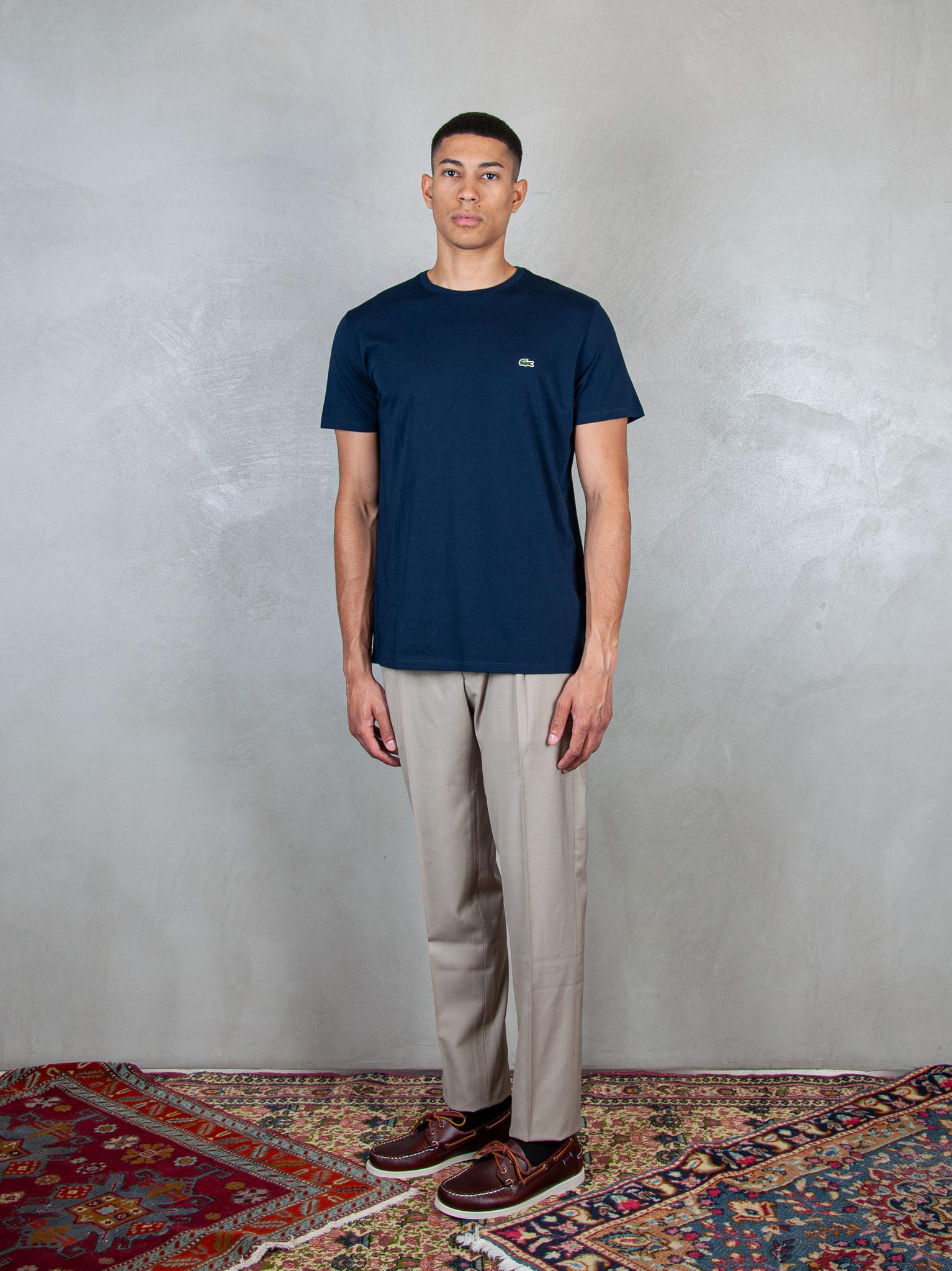 T-Shirt in cotone Pima TH6709 166 Lacoste 