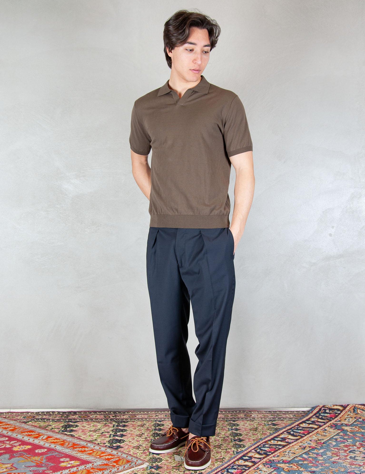 >Chiaia CHIAIA PO1383X-NAVY Berwich 