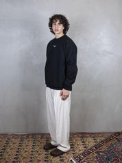 Le Sweatshirt Slogan Classique SW148-CO127 BL Drôle De Monsieur 