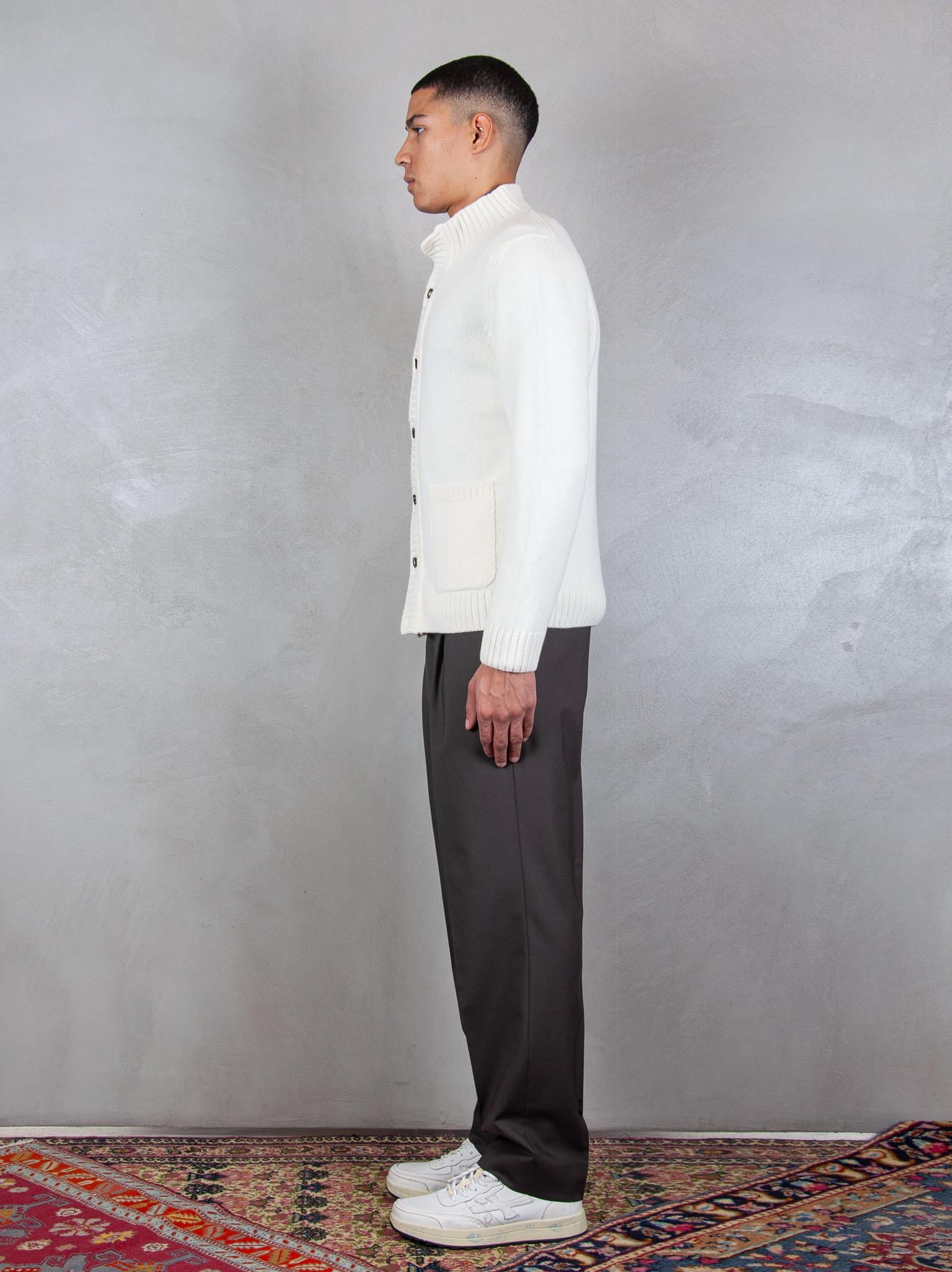 Luigi Gentile Maglia Giubbotto Zip e Bottoni LG1206 02 Luigi Gentile 