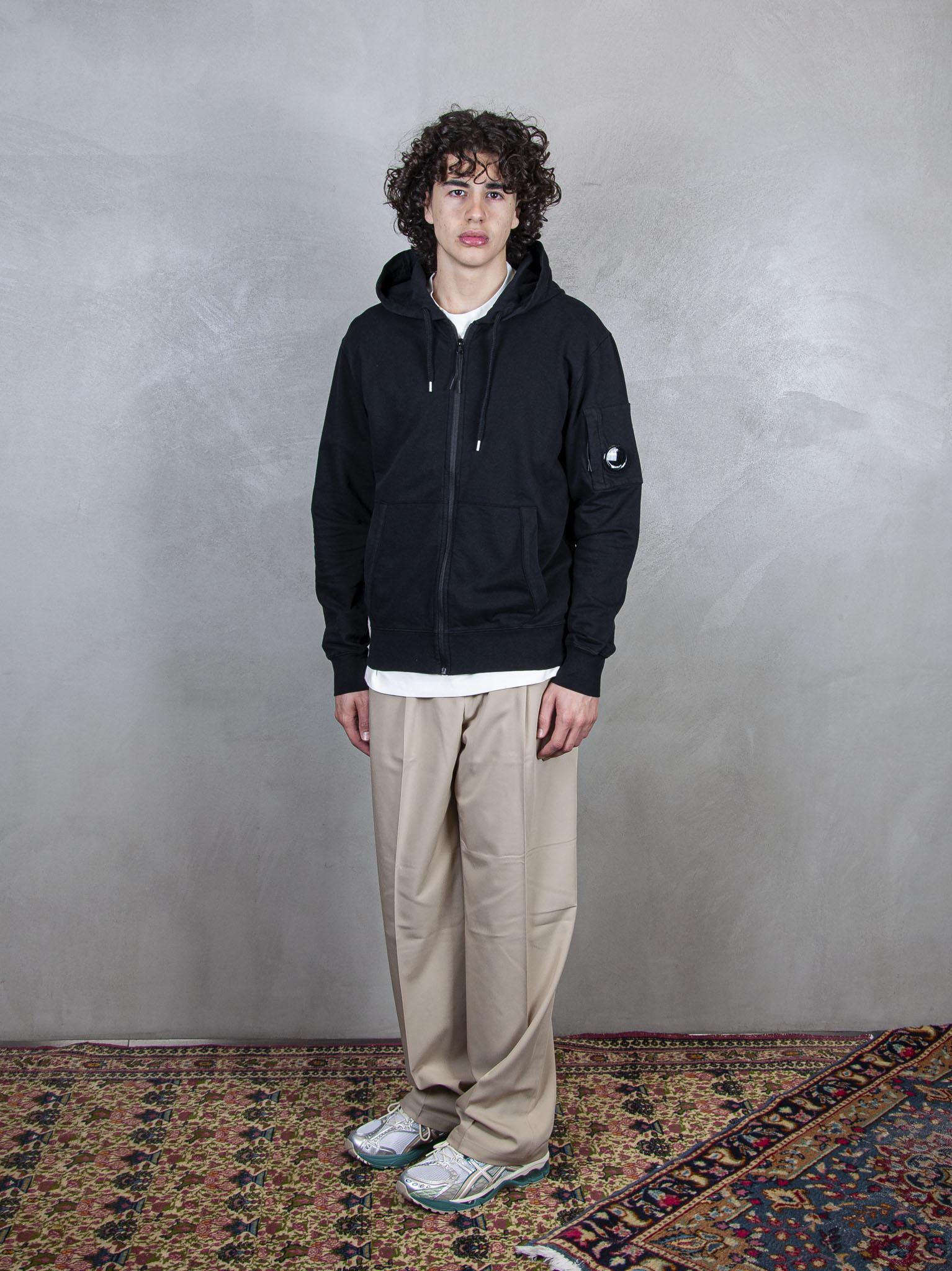 Hooded Sweatshirt Open Light Fleece SS057A-2246G 999 C.P. company 