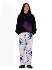 Unisex Denim Pants Woven<BR/> 03P006 WHITE Liberal Youth Ministry 