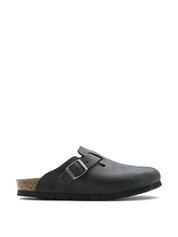 Birkenstock <BR/>Boston Oiled Leather BOSTON OILED LTHR-BLACK Birkenstock 