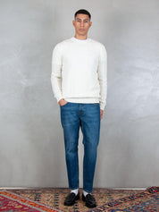 Luigi Gentile Maglia <BR/>Girocollo Treccia LG1202 02 Luigi Gentile 