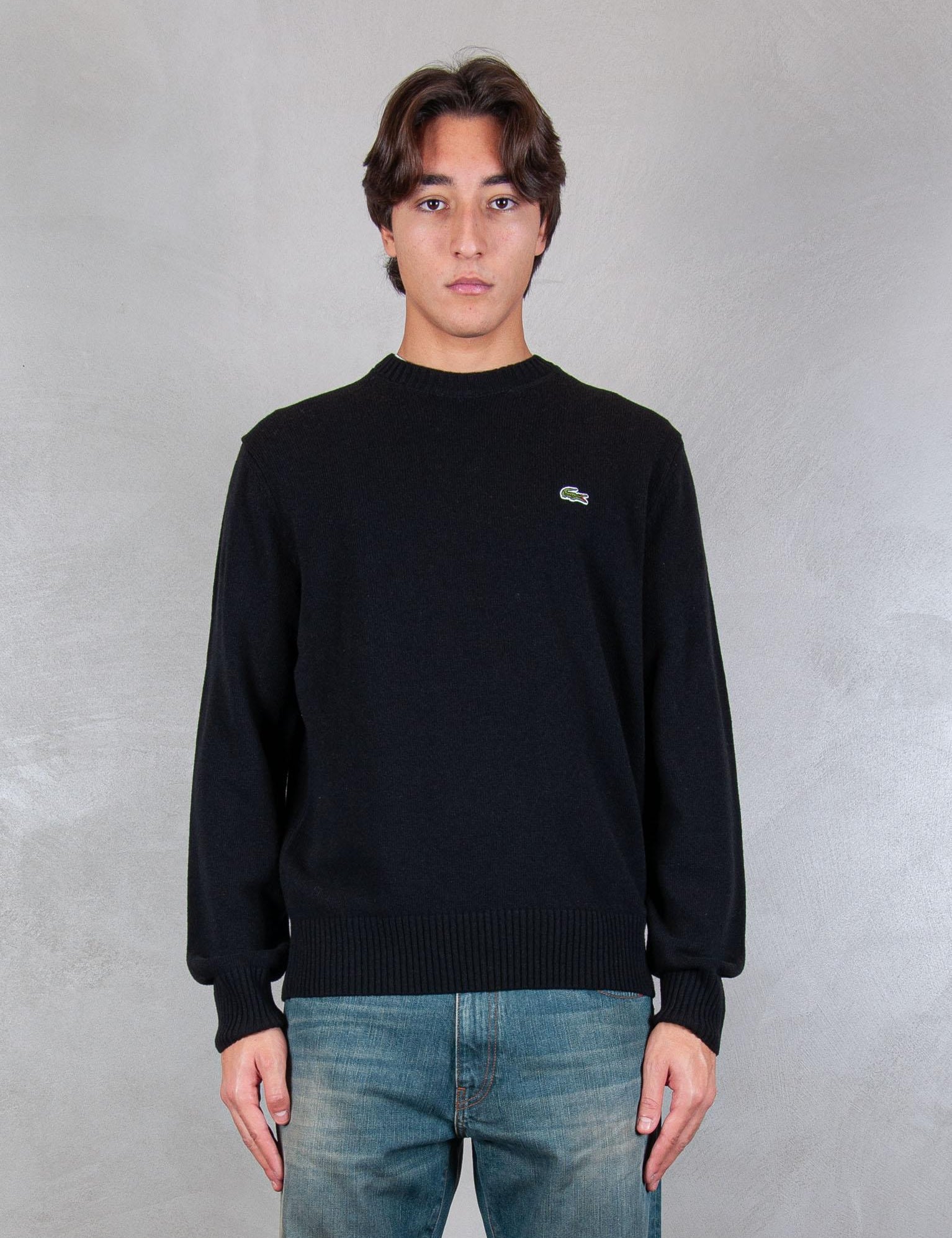 Maglia girocollo in lana cardata AH2916 031 Lacoste 