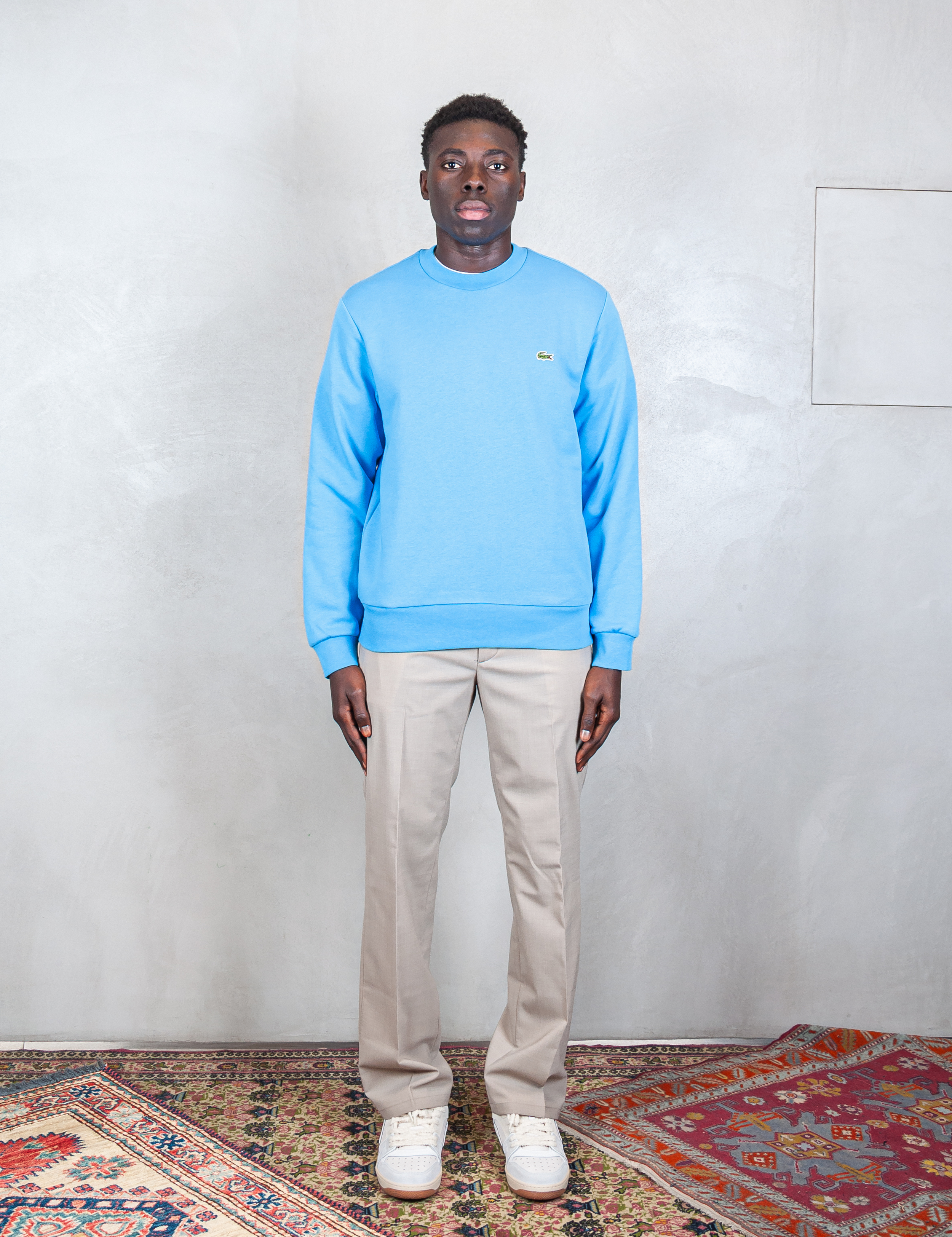 Felpa in pile spazzolato SH9608 4XA Lacoste 