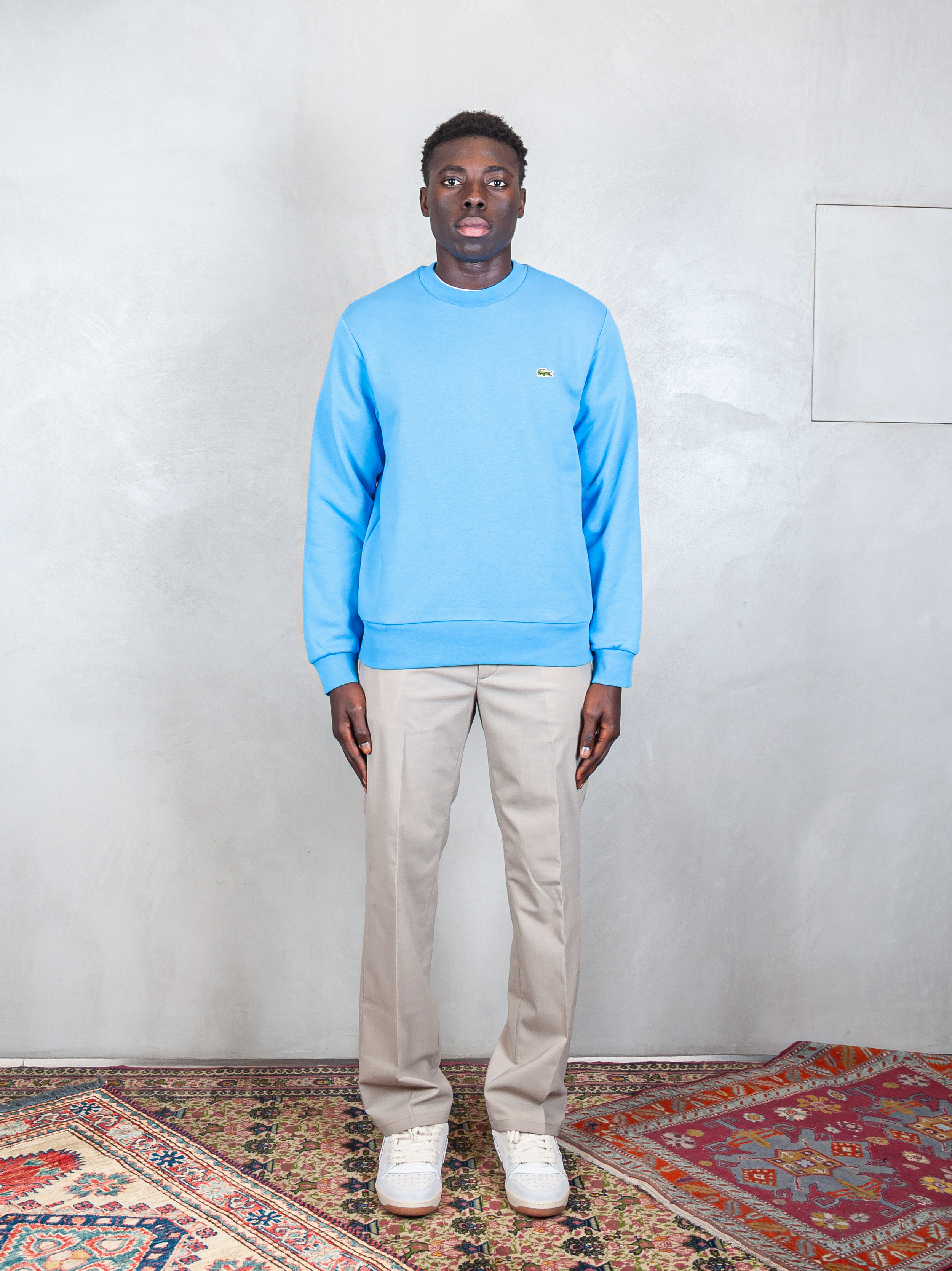 Felpa in pile spazzolato SH9608 4XA Lacoste 