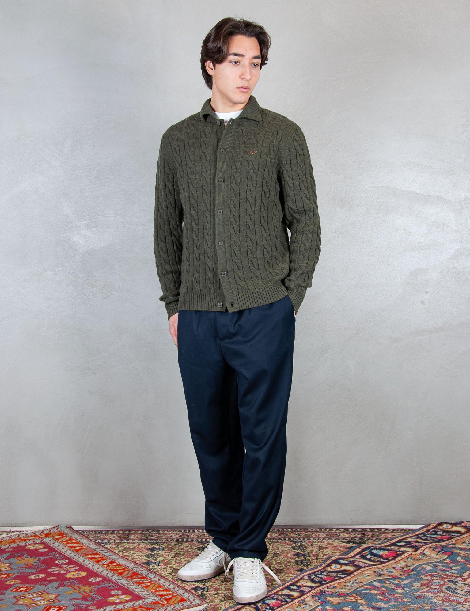 Sun68 Maglia Giacca Treccia K45140 74 Sun68 