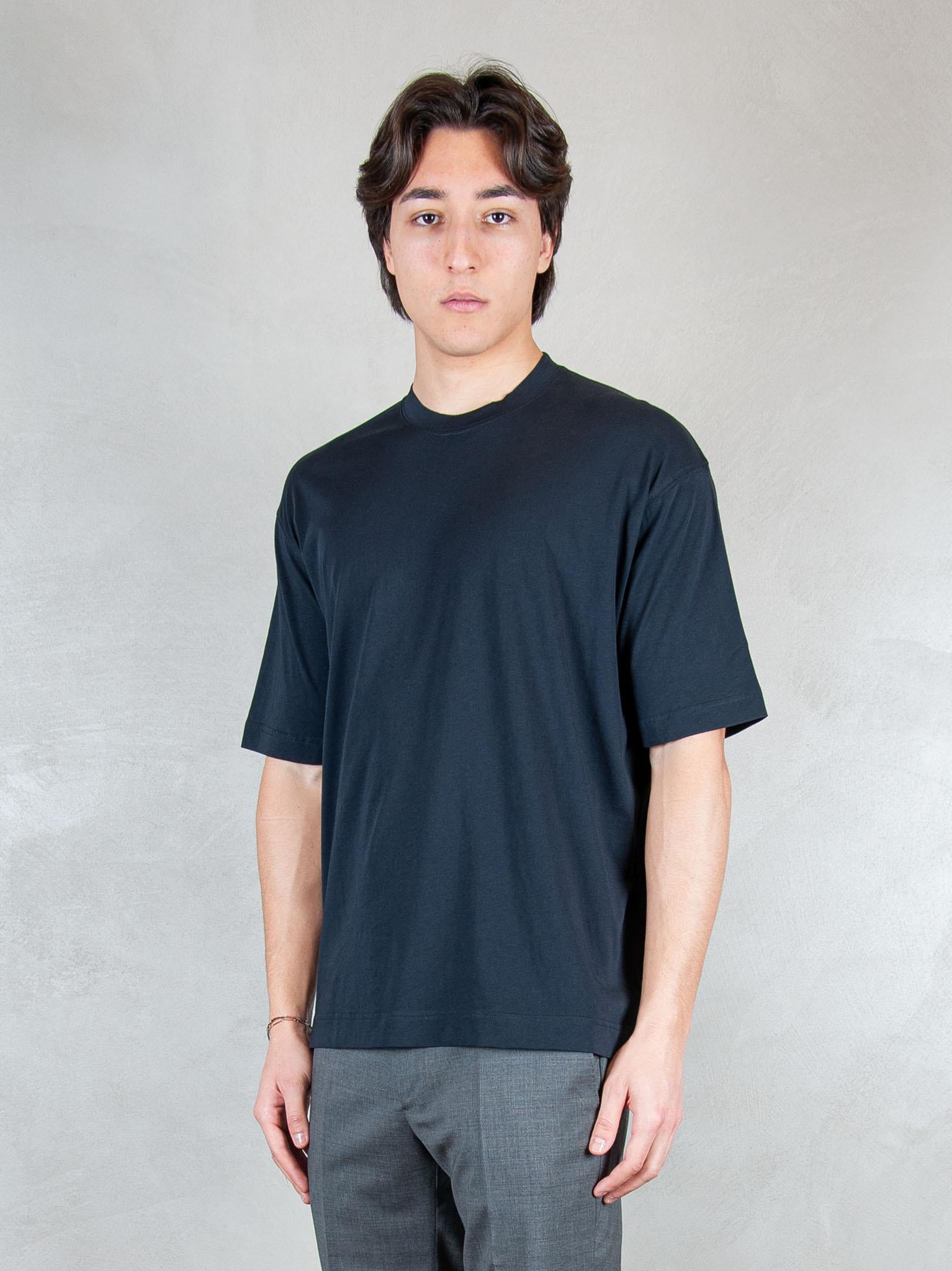 Raphael1966 Tshirt Basic Cotone Pima DK17106 BLU NOTTE Raphael - Dkt 