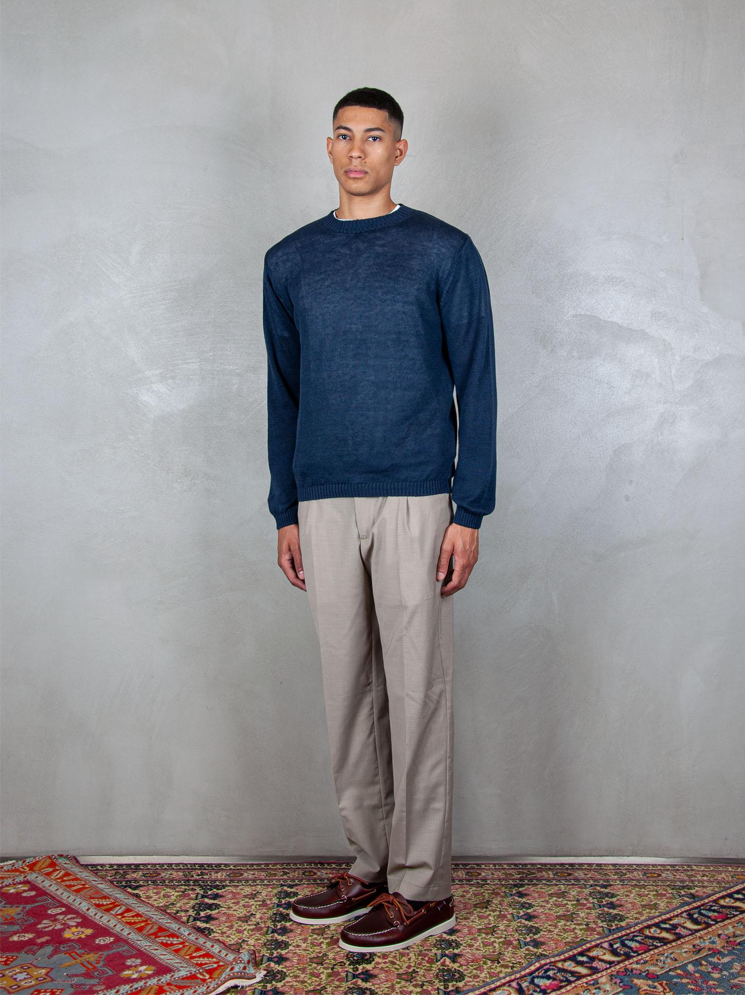 Cotton Linen Crewneck 2077 23 Daniele Fiesoli 