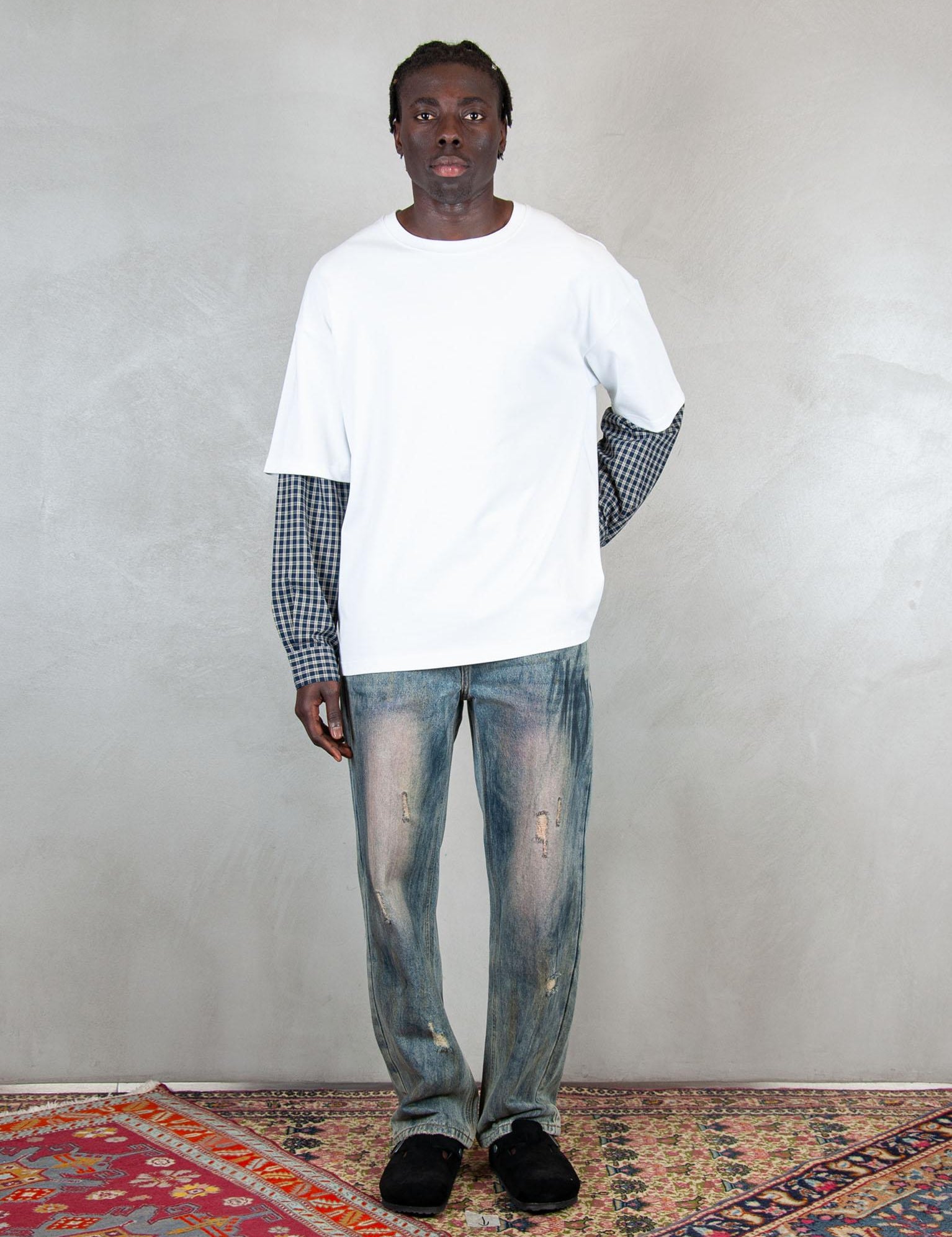 >Layered Long T1 LAYERED LONG T1 EGG WHITE Acupuncture 