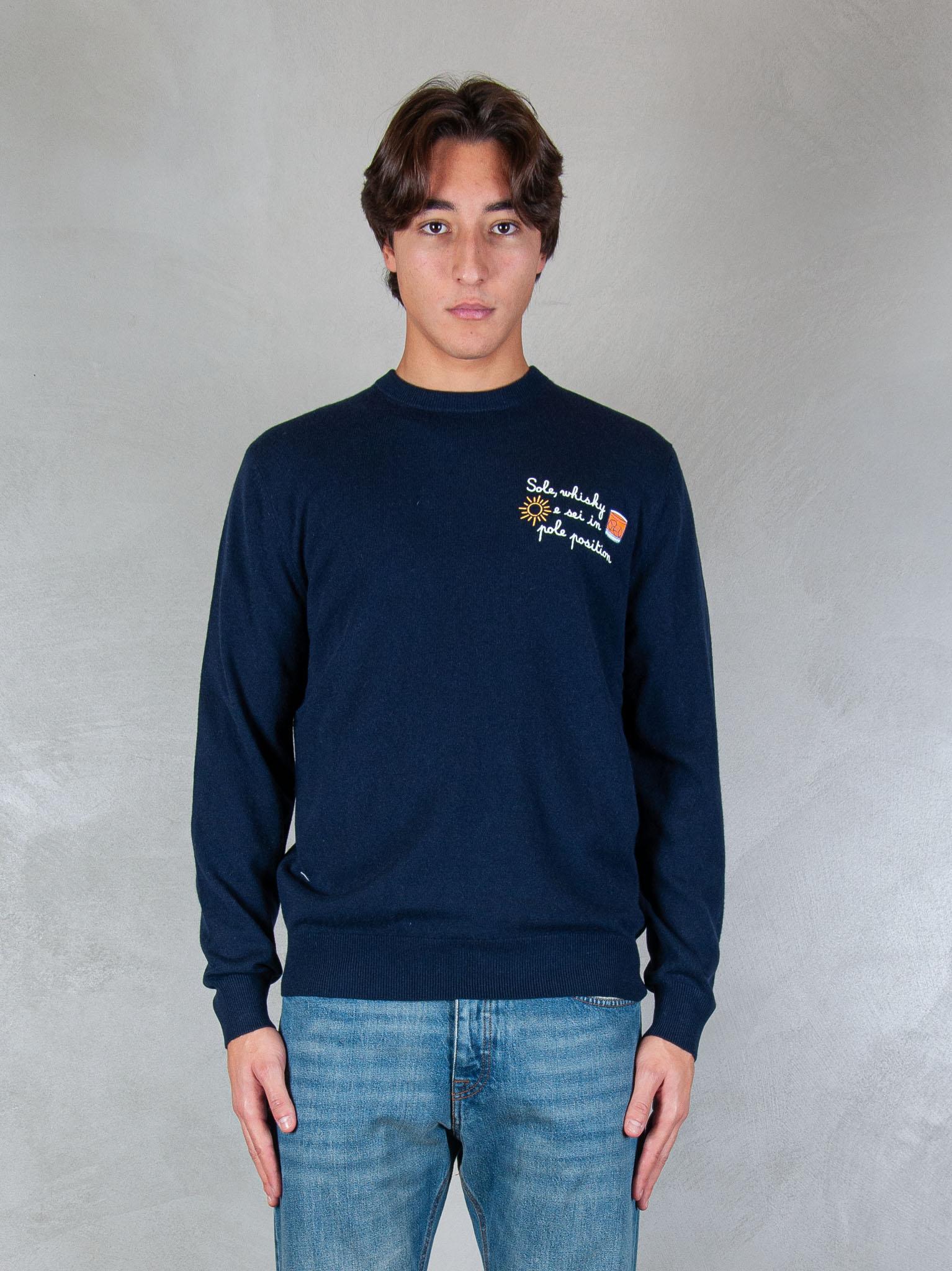 MC2 Saint Barth maglia Heron embroyed wool HER0024 03392I MC2 St Barth 