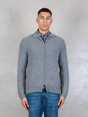 Luigi Gentile Maglia <BR/>Giubbotto Zip Nido d'Ape LG1207 04 Luigi Gentile 