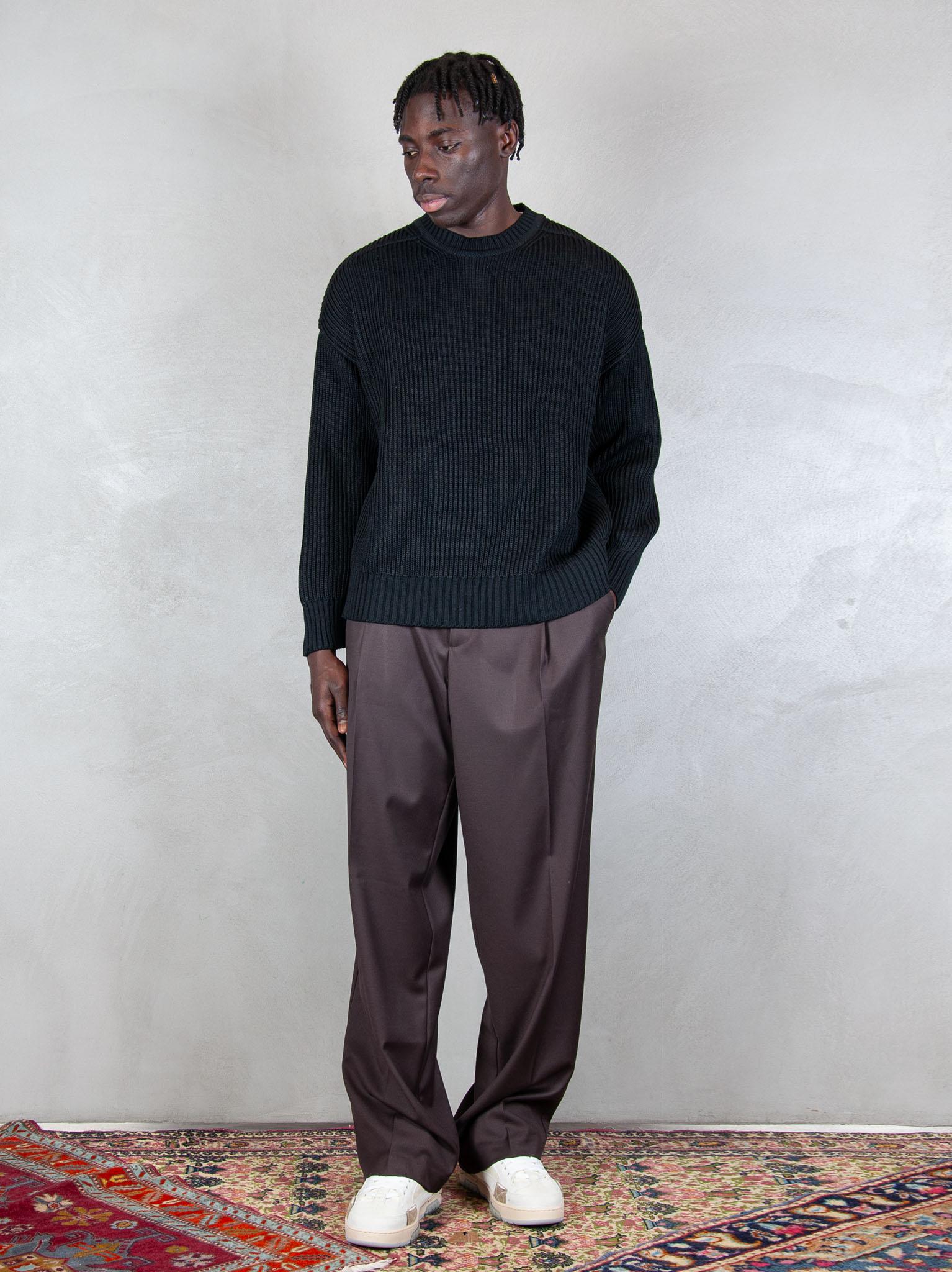 Hi Five Maglia Rib Sweater RIB SWEATER BLACK Hi Five 