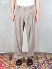 I'M Brian <BR/>Pantalone Loose 2 pinces PA3680 TAUPE I'm Brian 