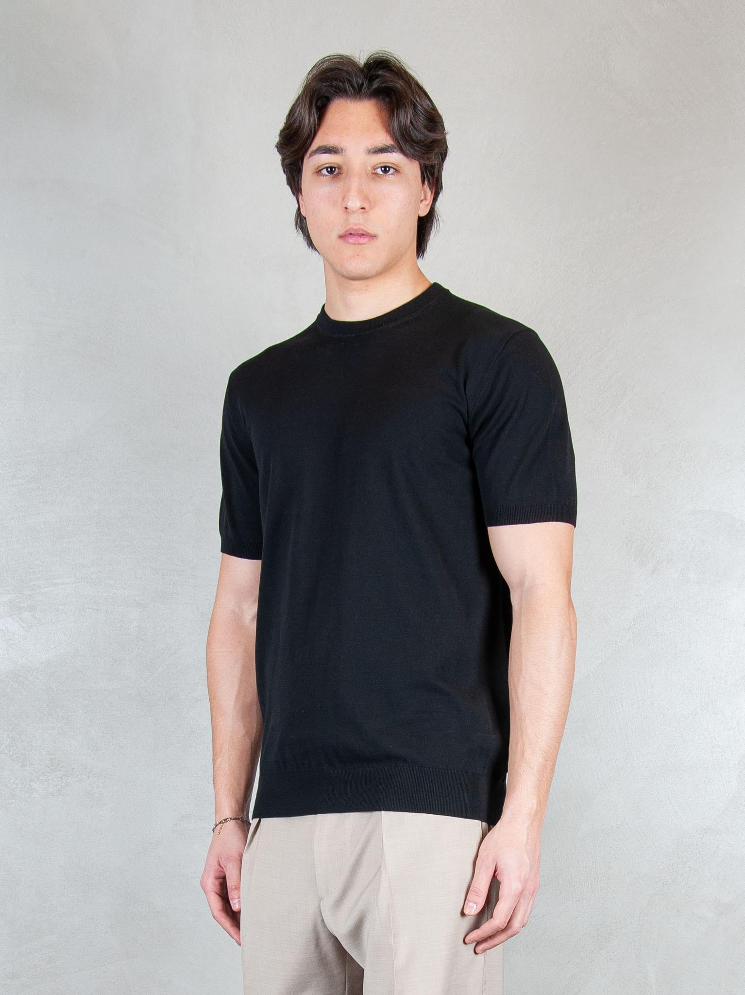 Raphael1966 Maglia Tshirt Cotone Crepe DK17003 NERO Raphael - Dkt 