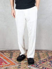 I'M Brian <BR/>Pantalone Regular Lino PA3703 BIANCO I'm Brian 