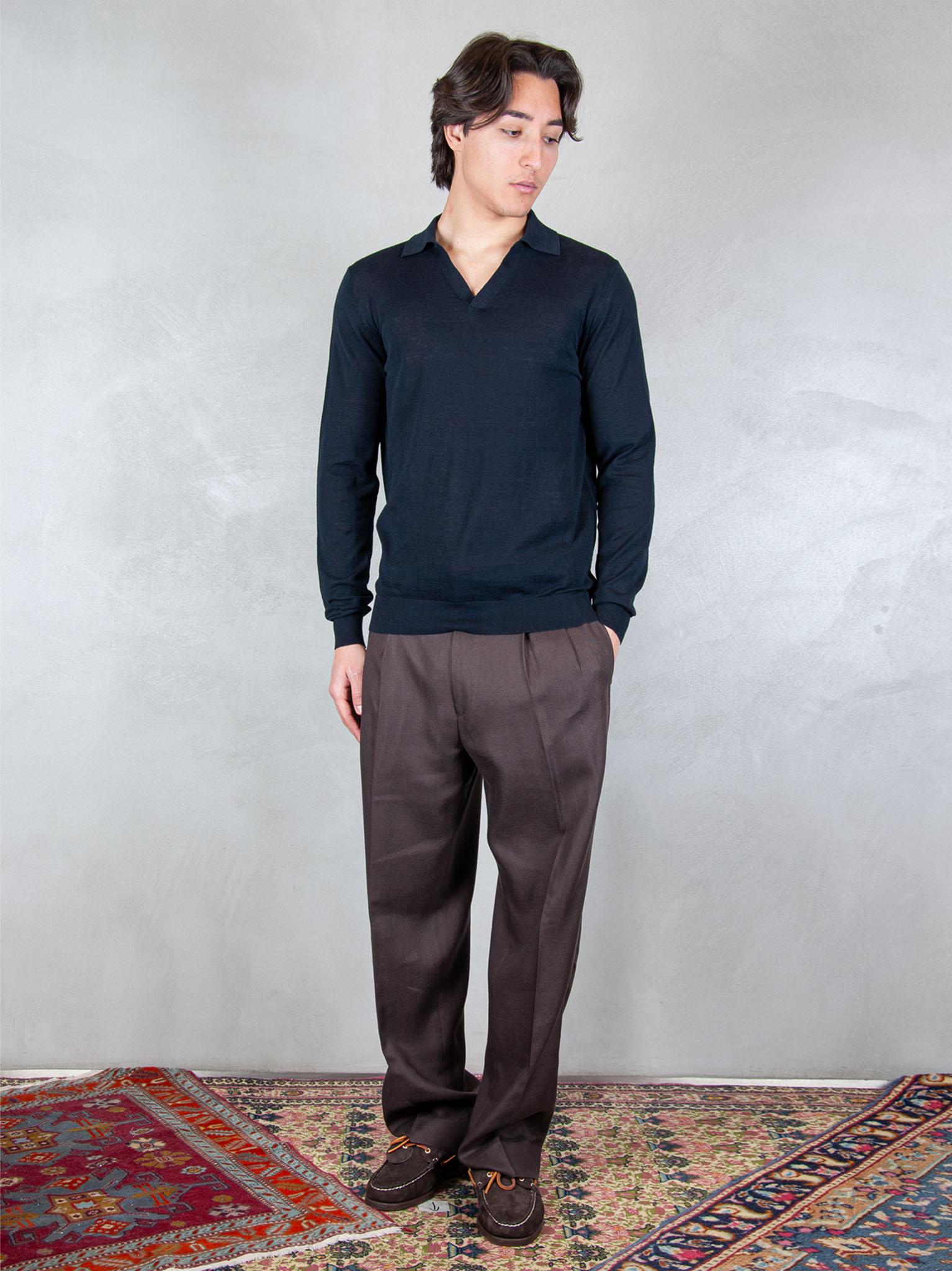 Seinse Maglia Polo Capri Cotone e Seta ME3319 BLUE NAVY Seinse 