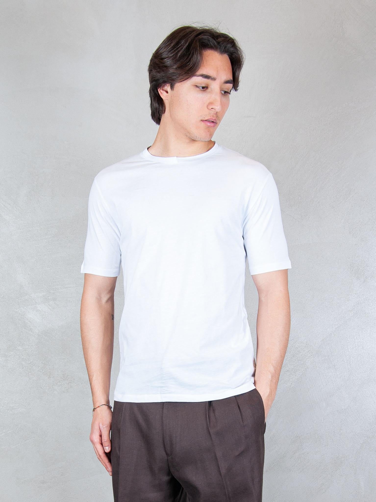 Seinse Tshirt Doppio Collo Taglio Vivo TE3304 BIANCO Seinse 