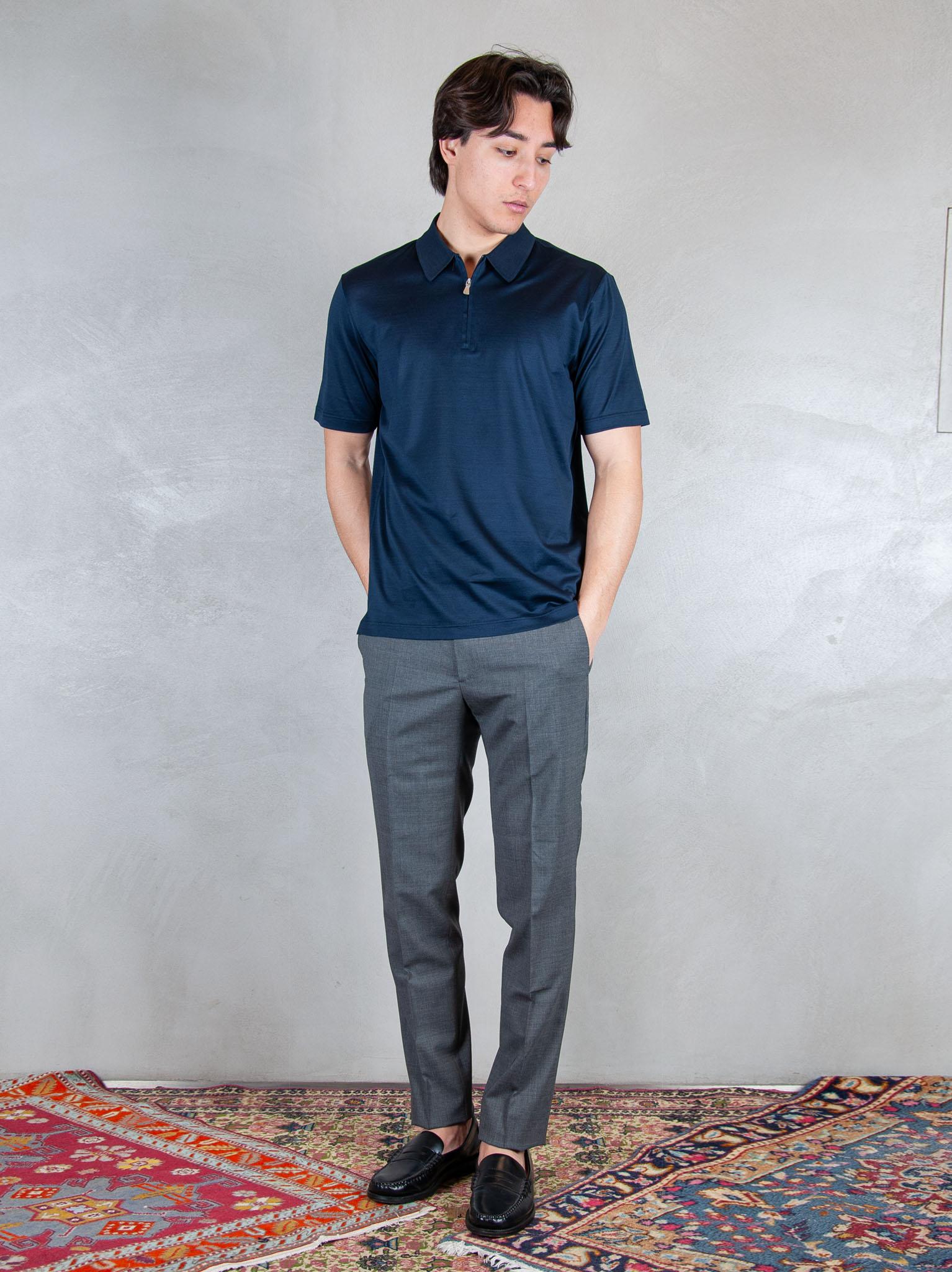 Raphael1966 Polo Zip 60113-74002 598 Raphael - Grnsas 
