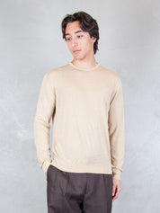 Seinse Maglia <BR/>Girocollo Cotone e Seta ME3318 BEIGE Seinse 
