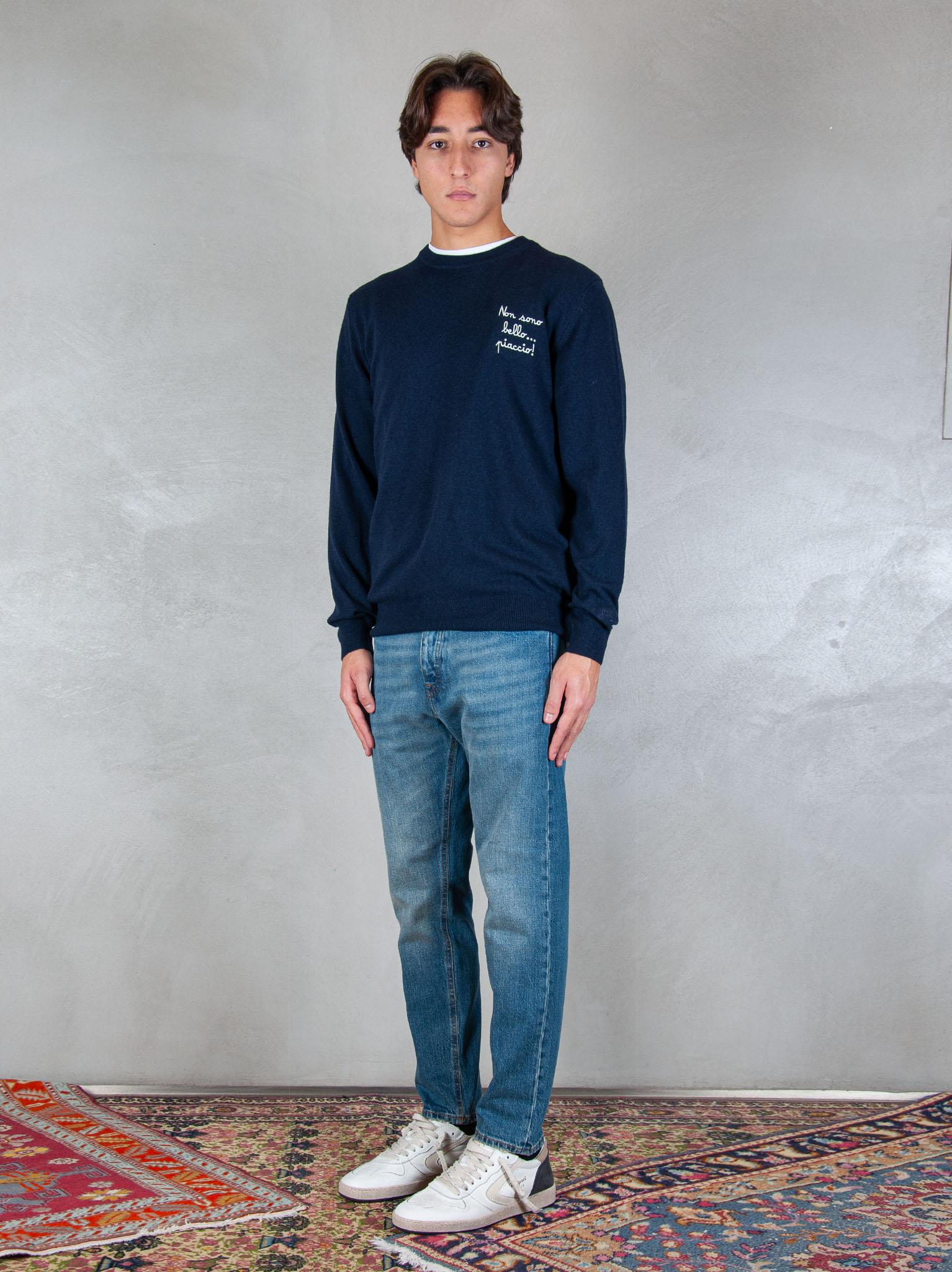 MC2 Saint Barth maglia Heron embroyed wool HER0024 02828I MC2 St Barth 