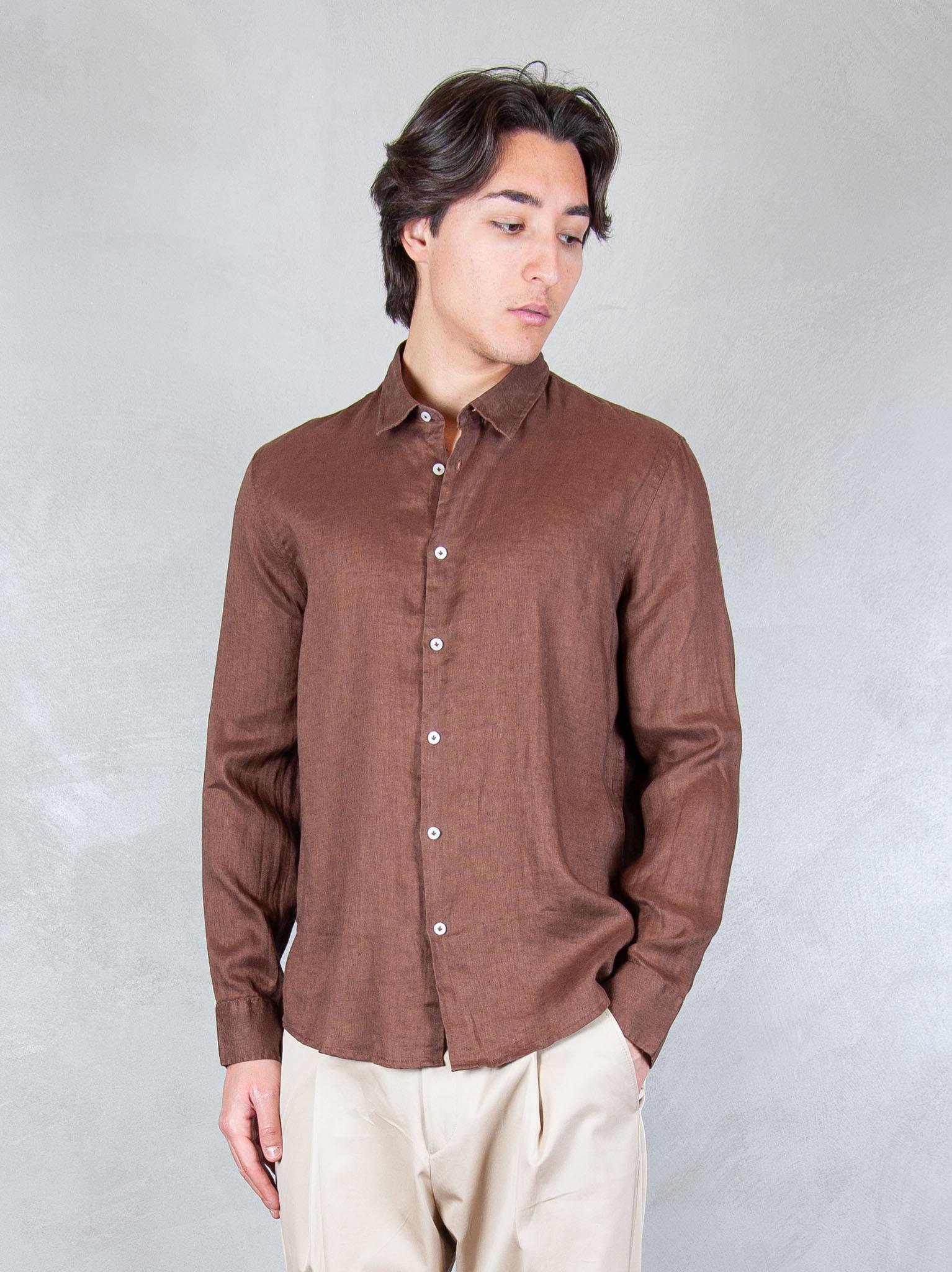 Seinse Camicia Lino CE1081 MOKA Seinse 
