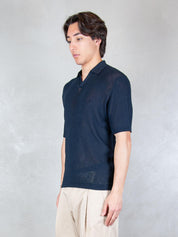 Seinse Maglia <BR/>Polo Capri Traforata ME3203 BLUE NAVY Seinse 