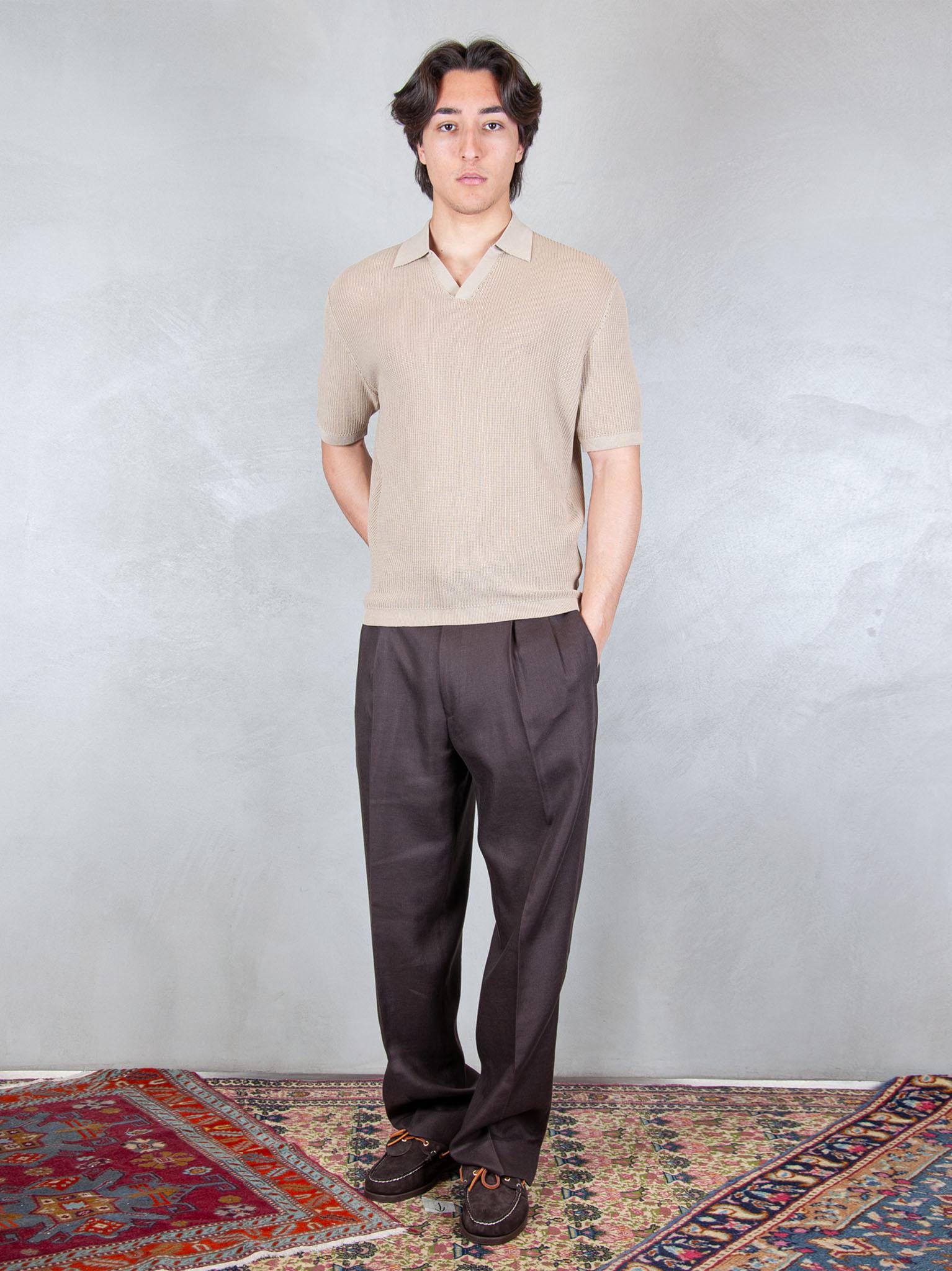 Seinse Maglia Polo Capri Traforata ME3203 BEIGE Seinse 