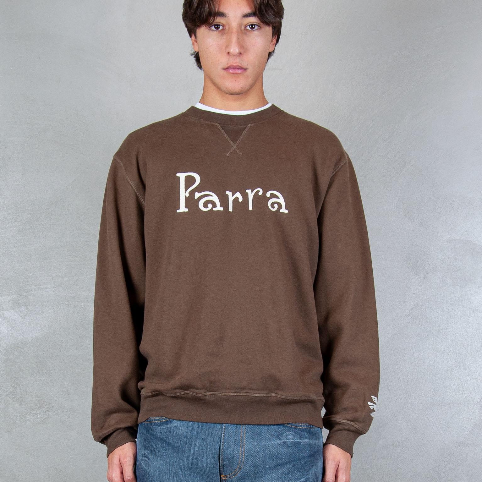 Weird Trad Logo crewneck 54321 BROWN Parra 