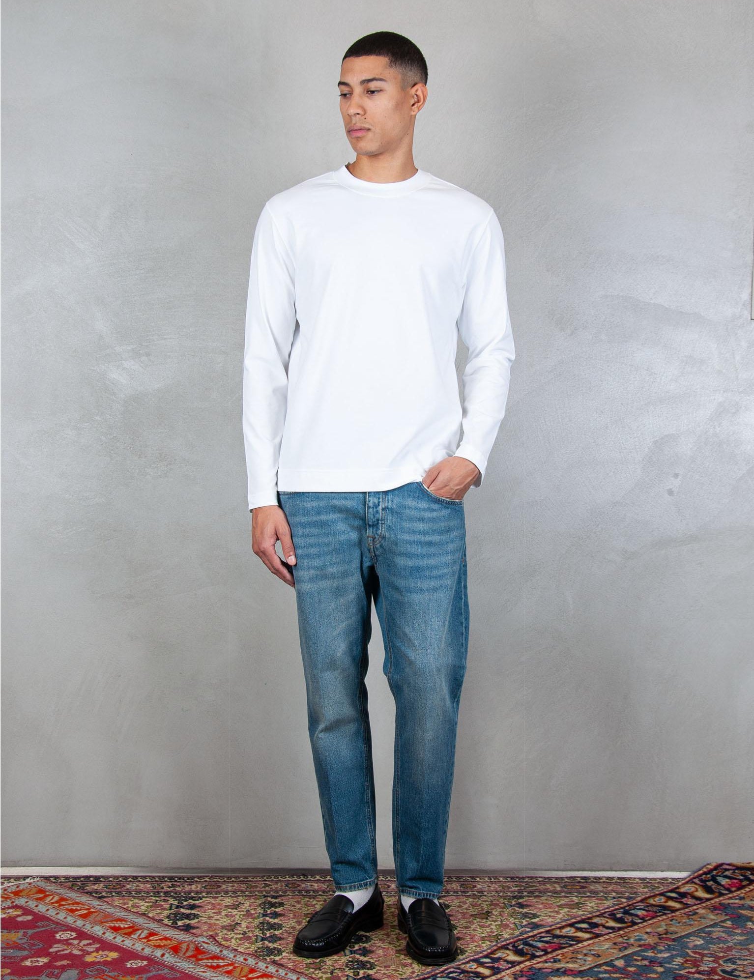 >T-shirt manica lunga regular CN4953 BIANCO OTT Circolo 