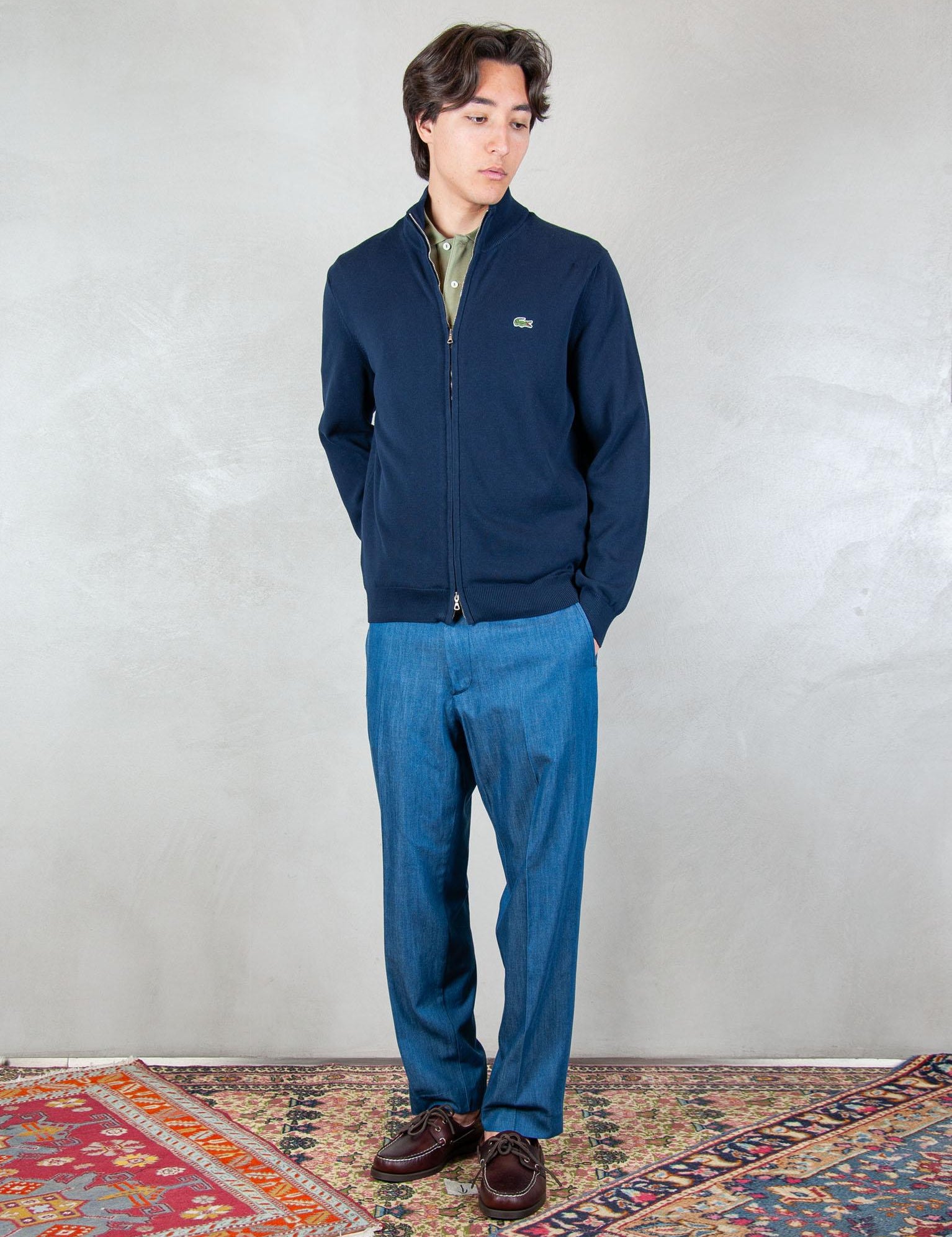 >Maglia Full Zip AH1957 166 Lacoste 