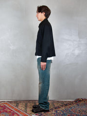 I'M Brian <BR/>Overshirt zip GIU3472 NERO I'm Brain 
